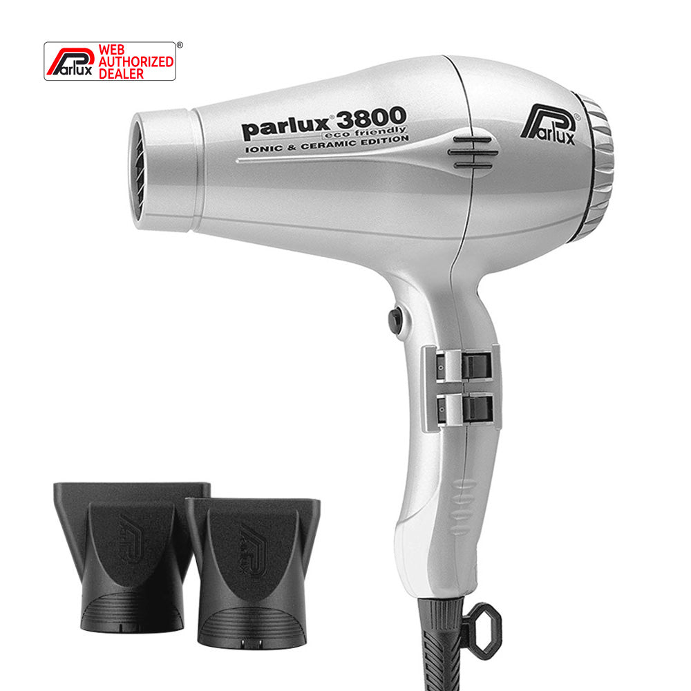 Parlux 3800 EcoFriendly Ionic & Ceramic Argento - asciugacapelli professionale