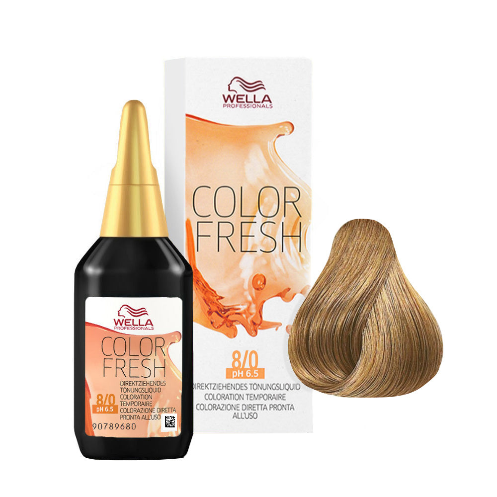 Wella Color Fresh 8/0 Biondo Chiaro 75ml  - riflessante diretto senza ammoniaca