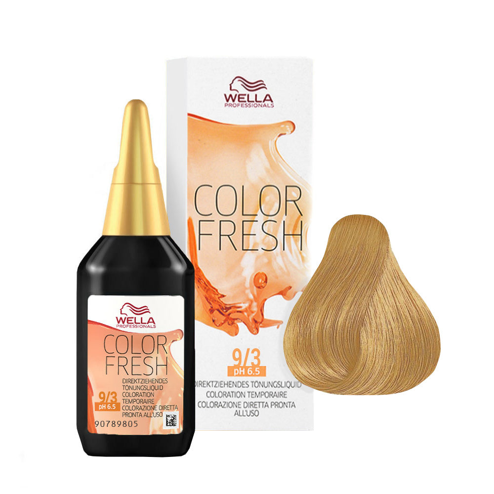 Wella Color Fresh 9/3 Biondo Chiarissimo Dorato 75ml - riflessante diretto senza ammoniaca