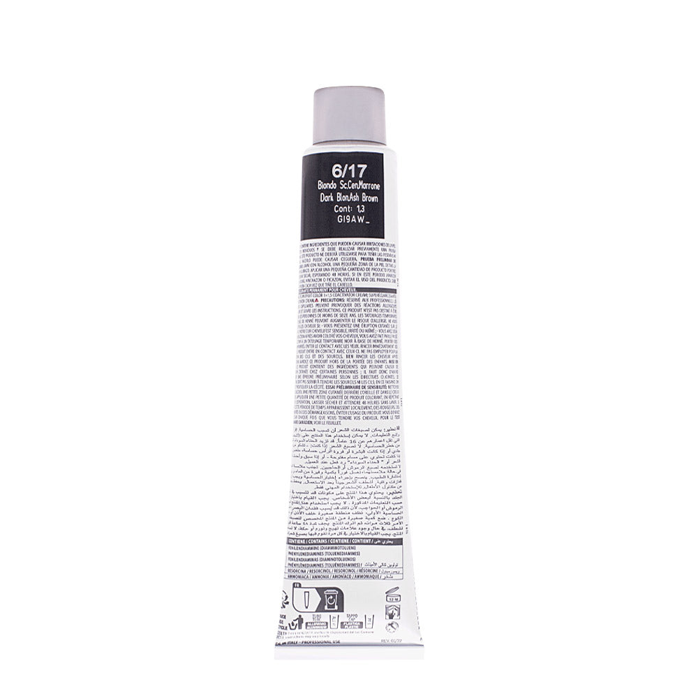 Alterego Technofruit Color 6/17 Biondo Scuro Cenere Marrone 100ml - colorazione permanente