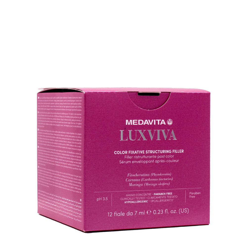 Medavita  Luxviva Color Fixative Structuring Filler 12x7ml - filler ristrutturante post colore