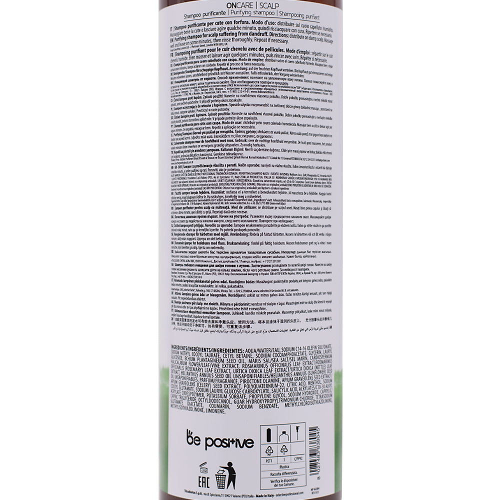 Selective Professional Scalp Purifying Shampoo 950ml - shampoo per cute con forfora