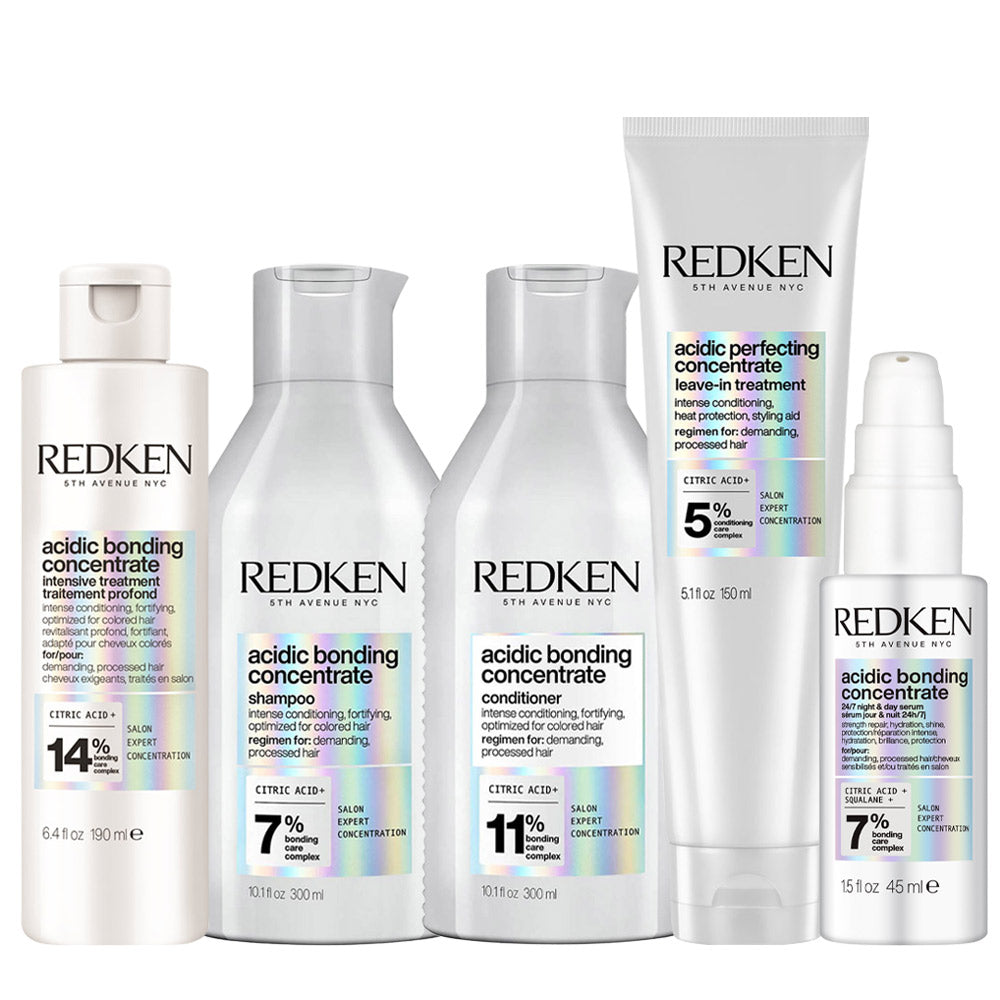 Redken ABC Pre Treatment 190ml Shampoo 300ml Conditioner 300ml Leave-in 150ml  24/7 Night & Day Serum 100ml