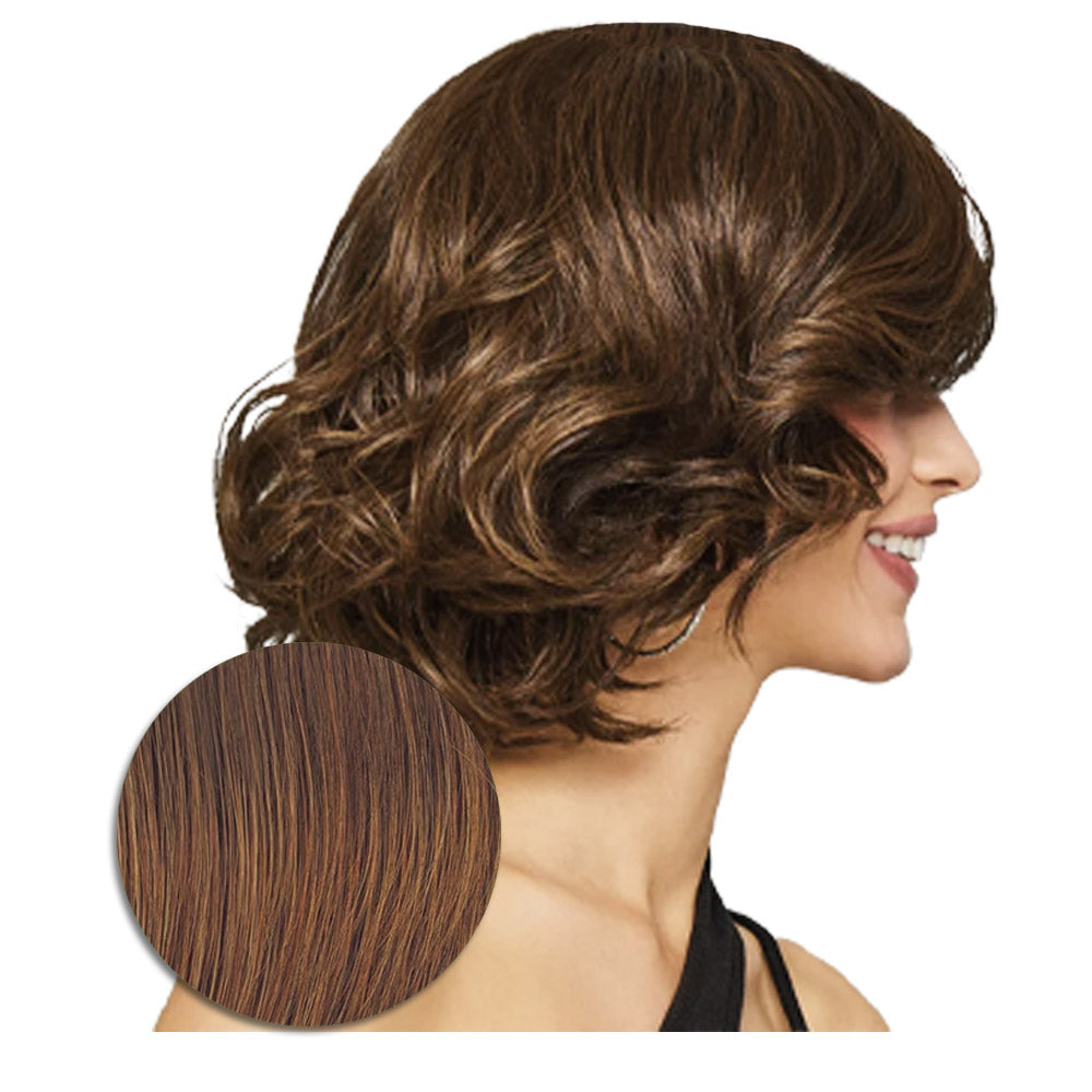 Hairdo Bombshell Bob Parrucca Castano Medio Rubino - parrucca taglio medio