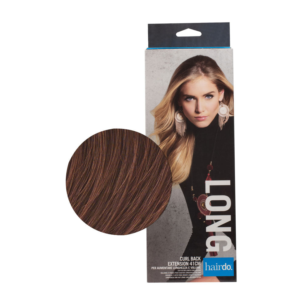 Hairdo Curl Back Extension Castano Mogano Ramato 41cm - extension  onde