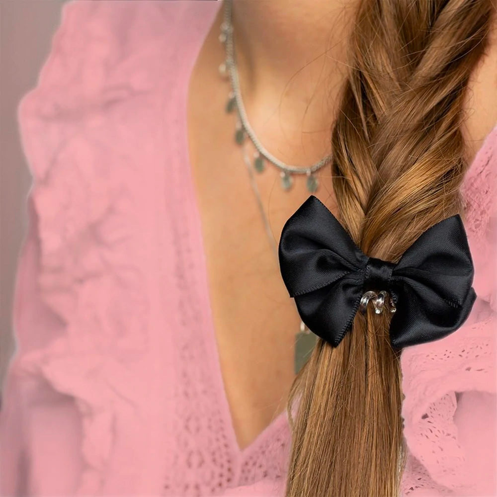 Invisibobble Bowtique True Black - elastico con fiocchetto nero