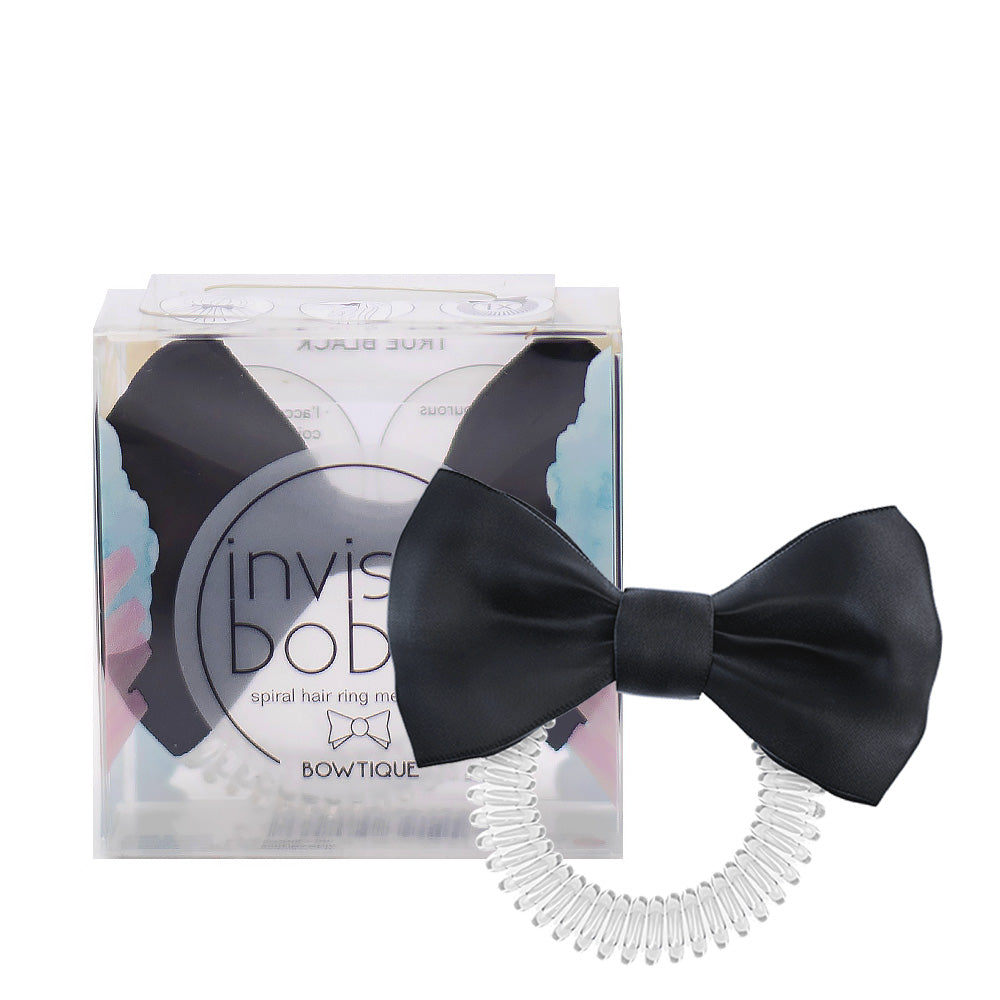 Invisibobble Bowtique True Black - elastico con fiocchetto nero