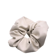 VIAHERMADA Scrunchy per Capelli in Ecopelle Panna