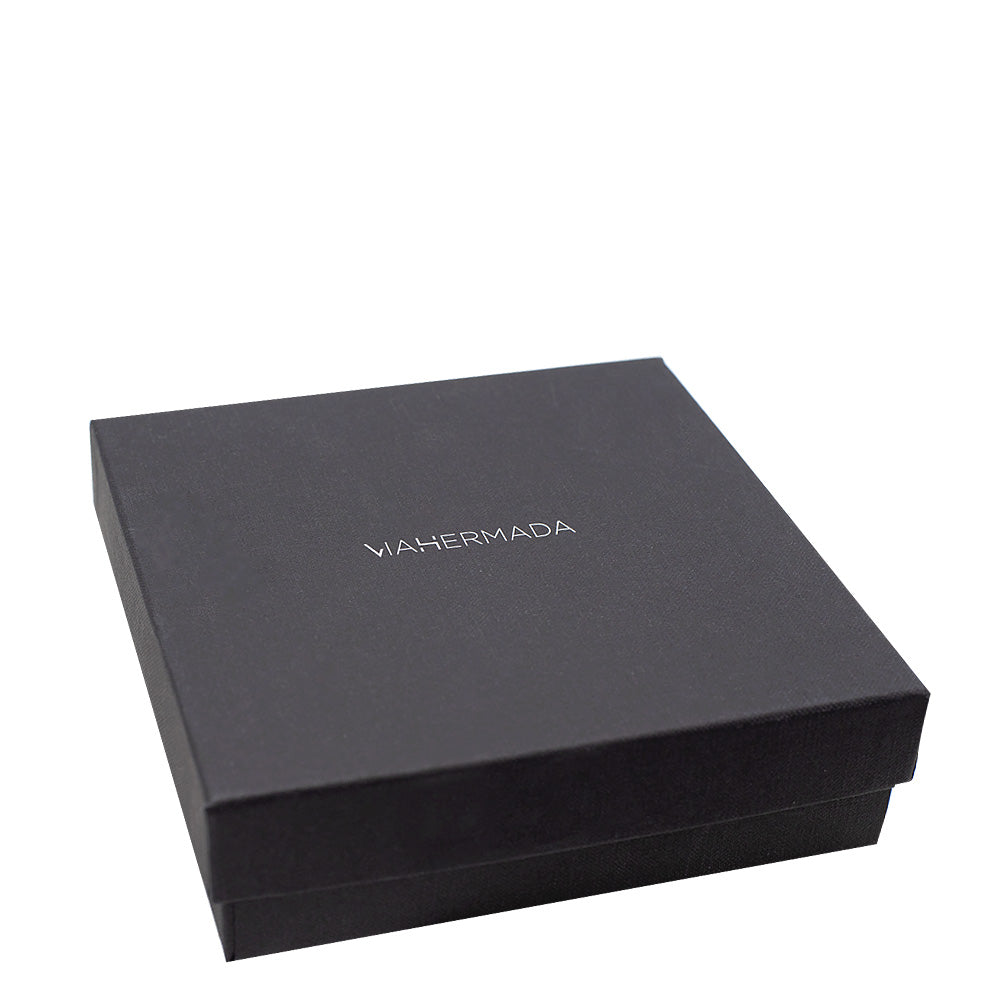 VIAHERMADA Cerchietto Nero con Rivestimento con Nodo sul Fronte