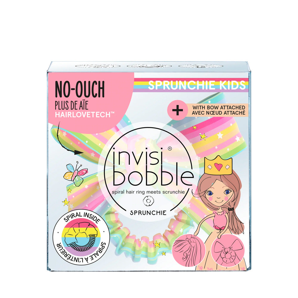 Invisibobble Kids Slim  Sprunchie Bow Rainbow - sprunchie a spirale per bambini