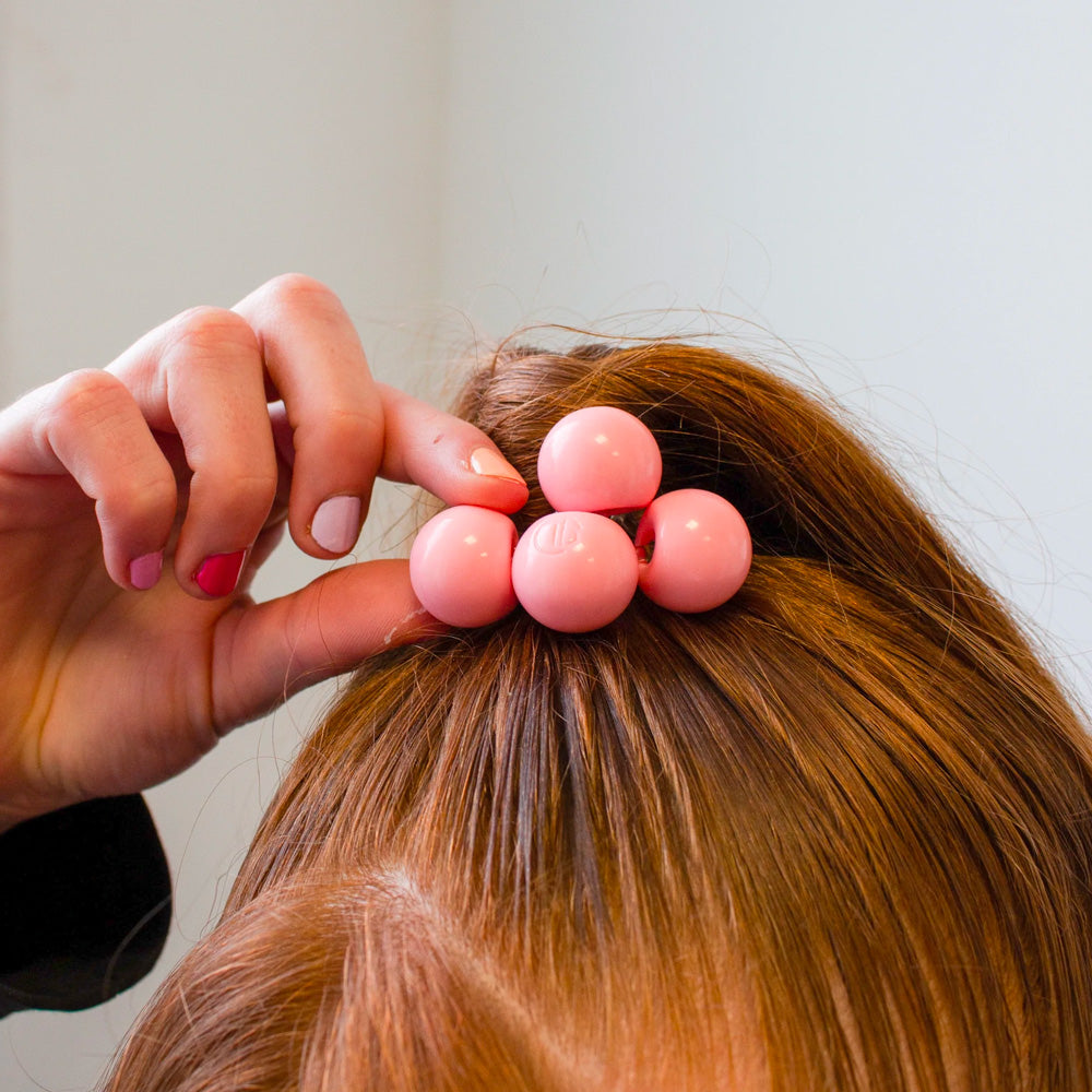 Invisibobble Twins Prima Ballerina - elastico aperto con pallina laterale rosa