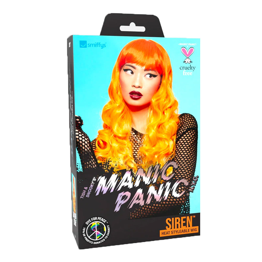 Manic Panic Psychedelic Sunrise Siren Wig  - parrucca color arancione
