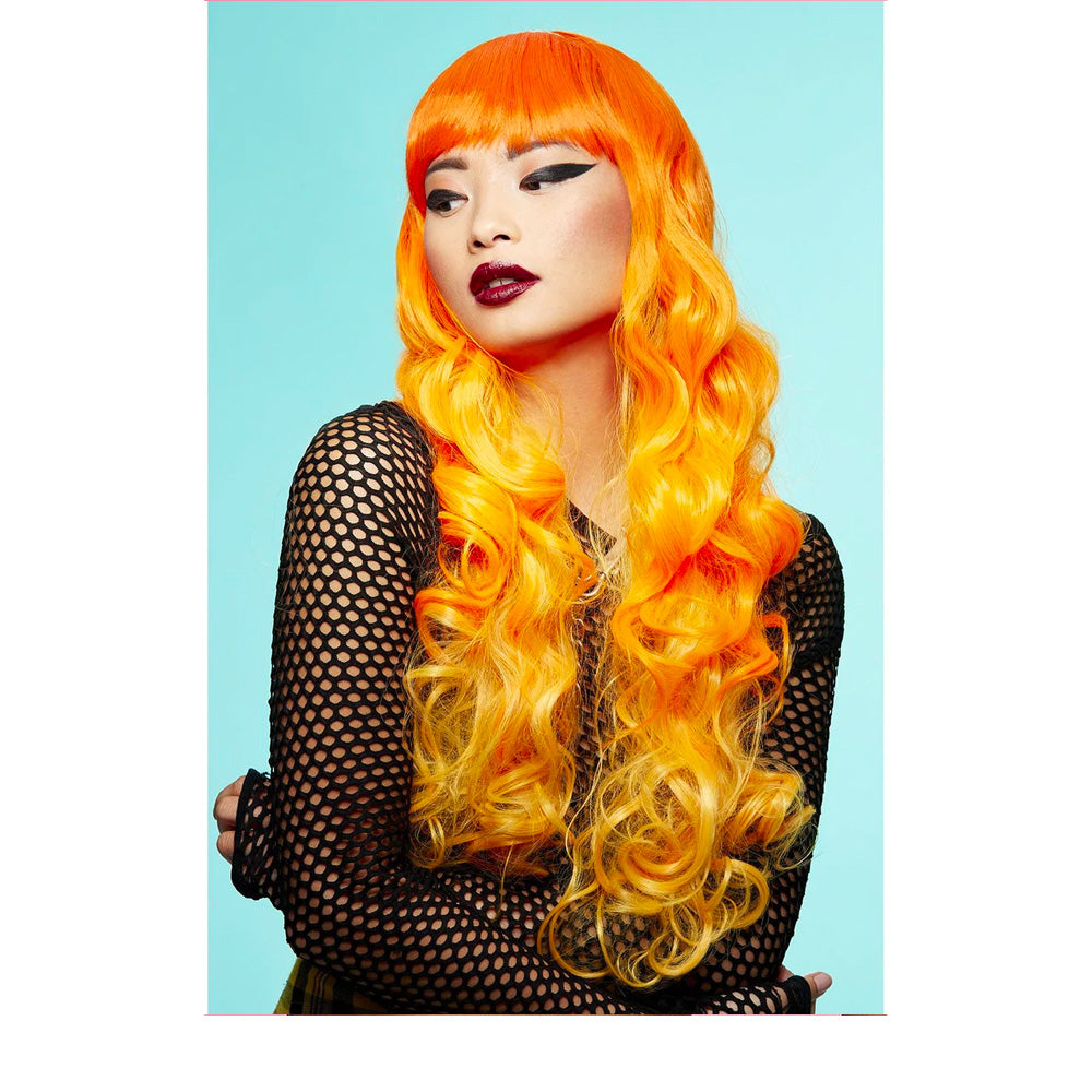 Manic Panic Psychedelic Sunrise Siren Wig  - parrucca color arancione