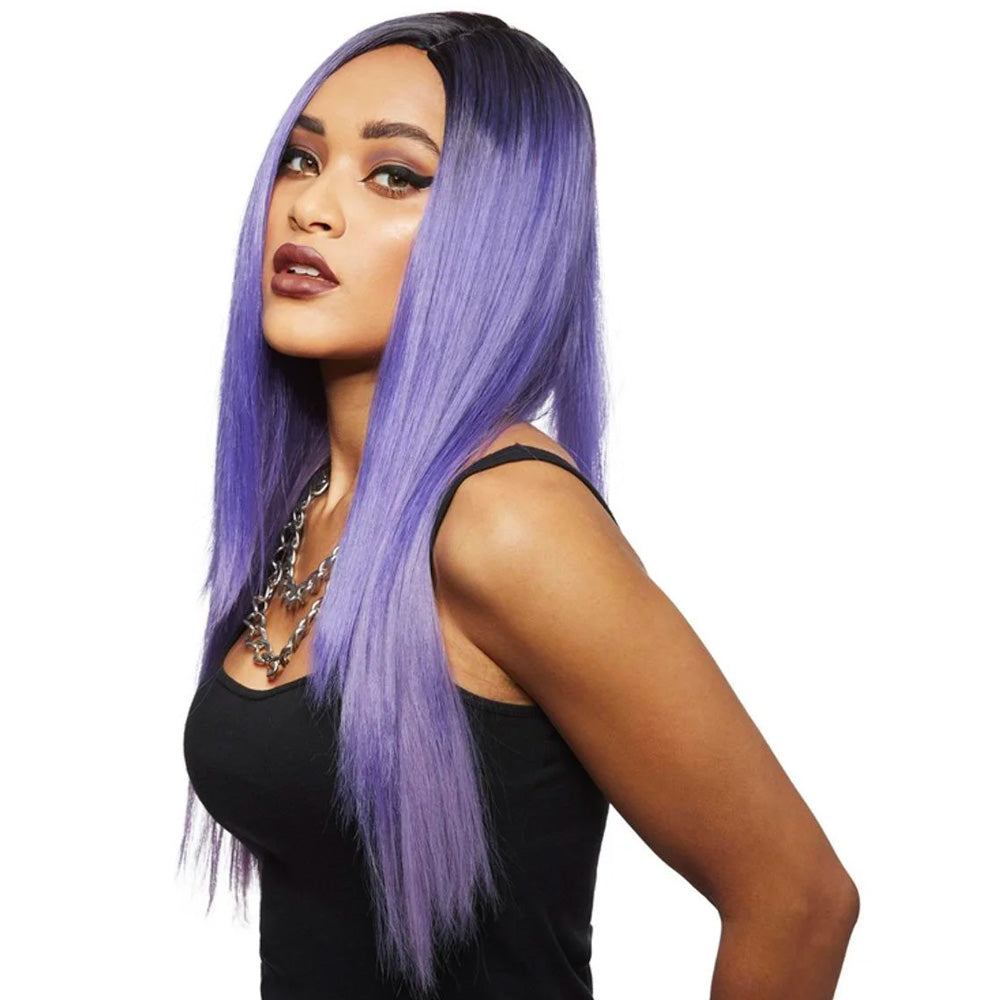 Manic Panic Amethyst Ombre Super Vixen Wig - parrucca viola con radice nera
