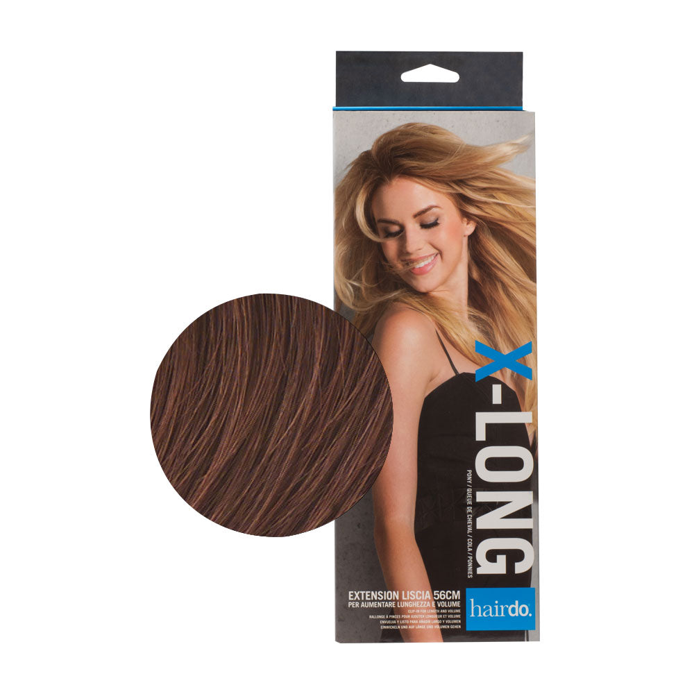 Hairdo Extension Liscia Castano Mogano Ramato 56cm - extension liscia