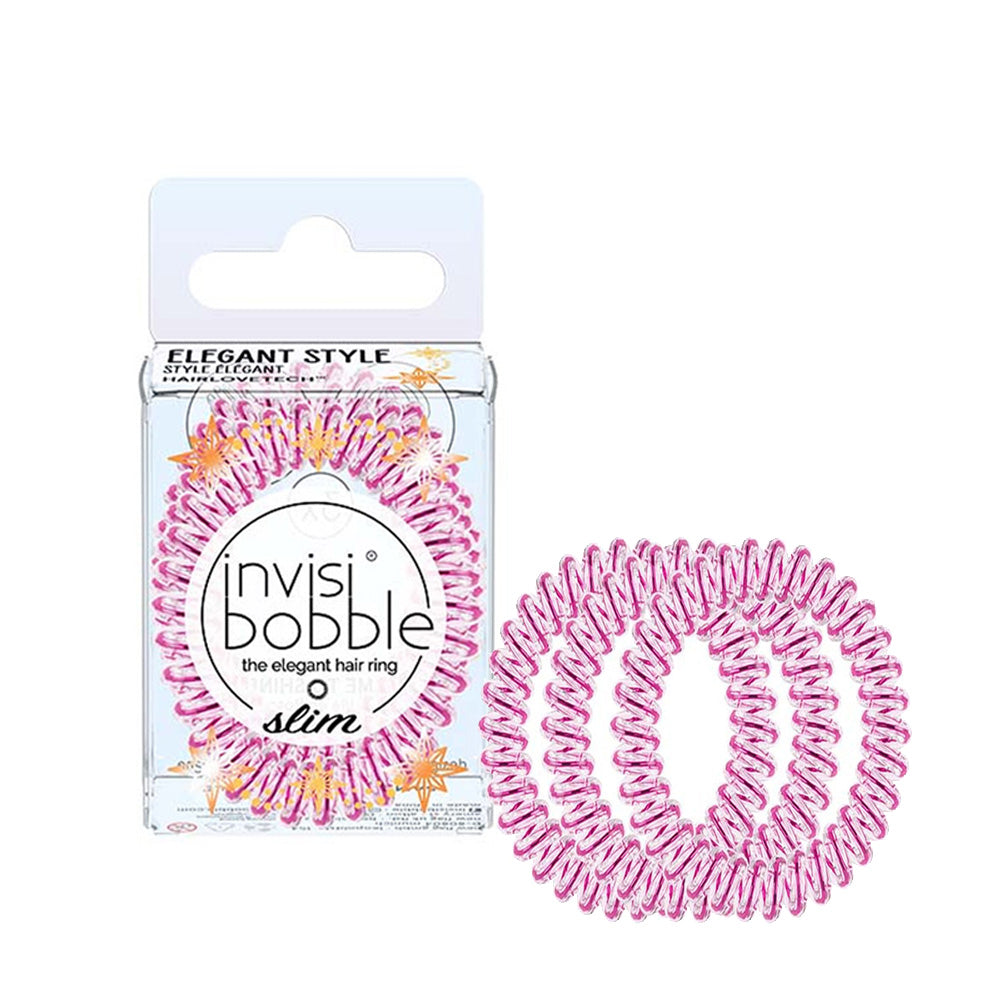 Invisibobble Slim Time To Shine La Vie En Rose 3pz - elastico a spirale