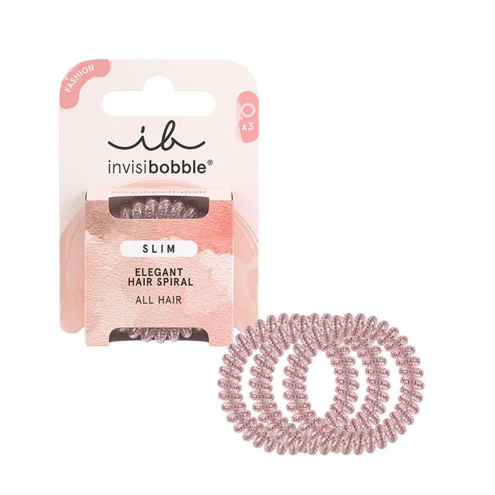 Invisibobble Slim Bronze Me Pretty 3pz - elastici a spirale per capelli fini