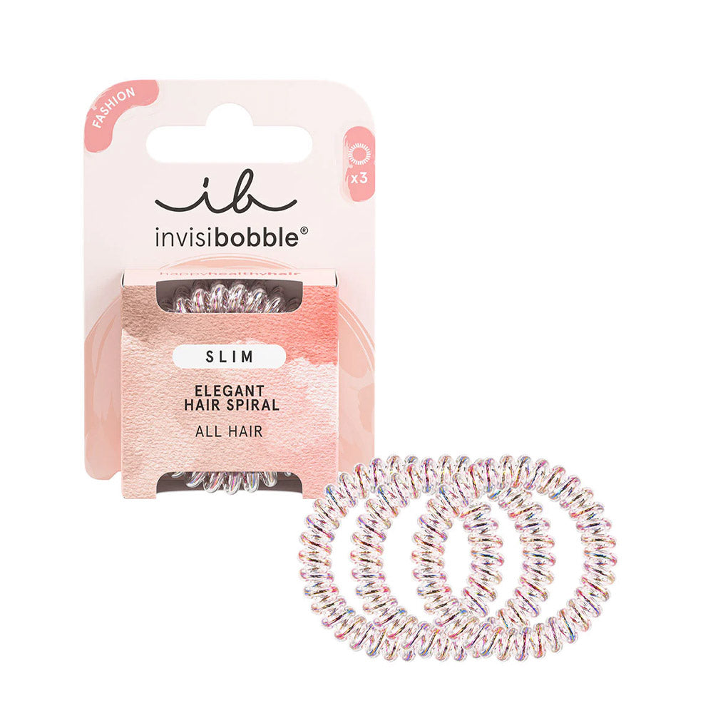 Invisibobble Slim Vanity Fairy 3pz - elastici a spirale per capelli fini