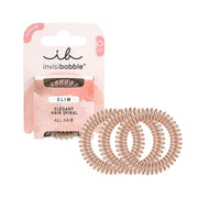 Invisibobble Slim Bronze Me Pretty 3pz - elastici a spirale per capelli fini
