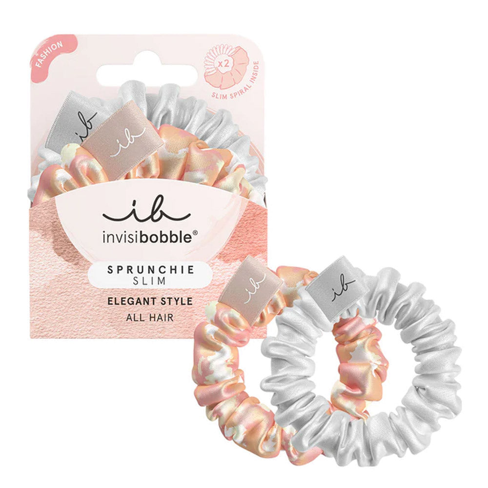 Invisibobble Sprunchie Slim Bella Chrome 2 pz  - scrunchies per capelli fini