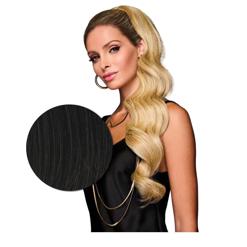 Hairdo Coda Mossa con Clip R2 Nero 69cm - coda mossa