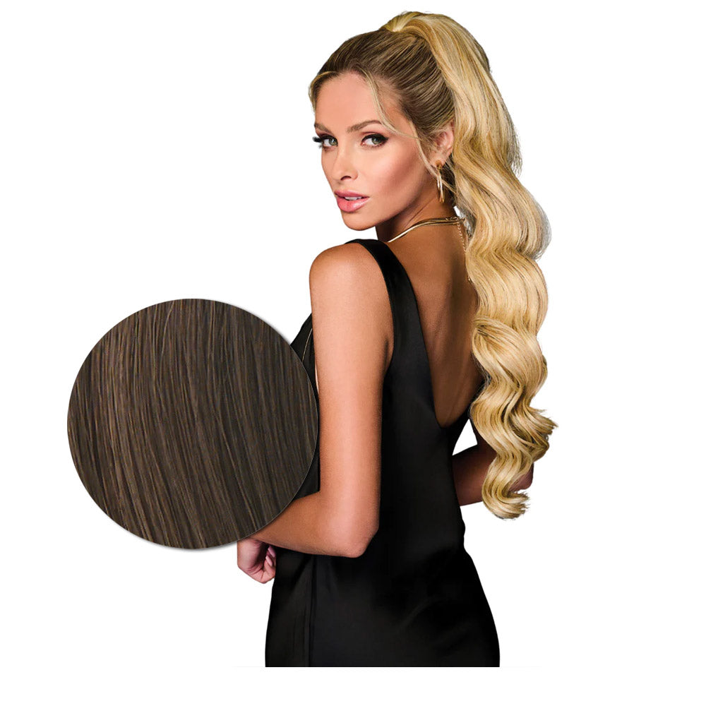 Hairdo Coda Mossa con Clip R10 Castano Chiaro 69cm