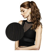 Hairdo Coda con Onde con Mollettone Castano Scuro 46cm - coda onde