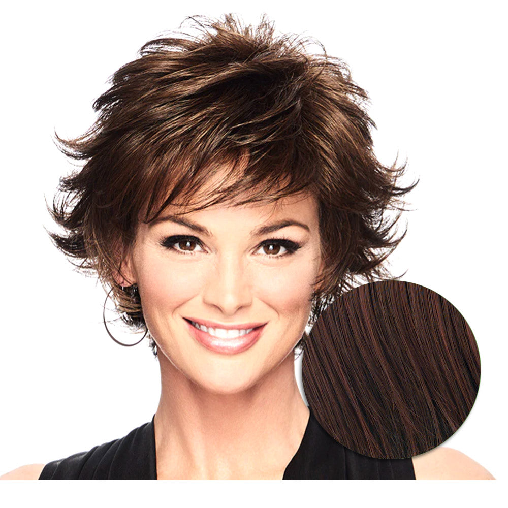 Hairdo Textured Flip Parrucca Castano Ciliegia - parrucca taglio corto