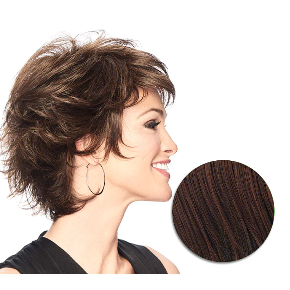 Hairdo Textured Flip Parrucca Castano Ciliegia - parrucca taglio corto