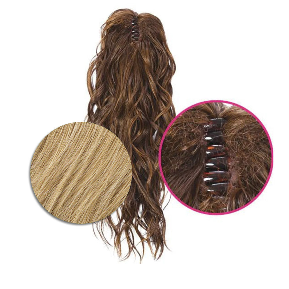 Hairdo Coda con Onde con Mollettone  R25 Biondo Medio Dorato 46cm - coda onde