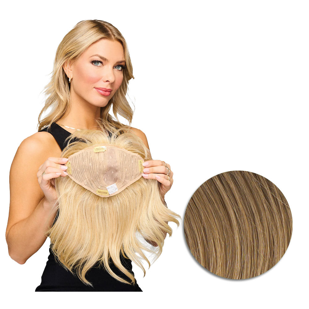Hairdo Topper Stylish R1416T Biondo Scuro - toupet con onde