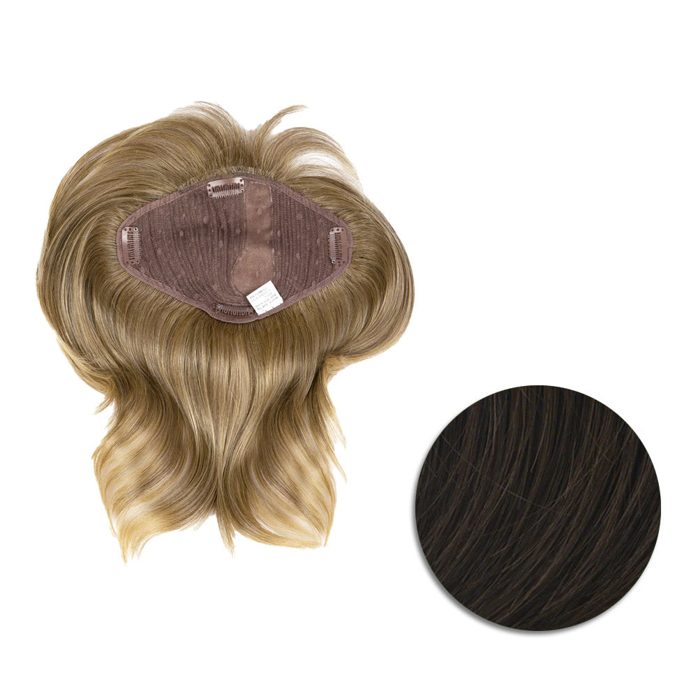 Hairdo Topper Stylish Wave R6 Castano Medio - toupet con onde