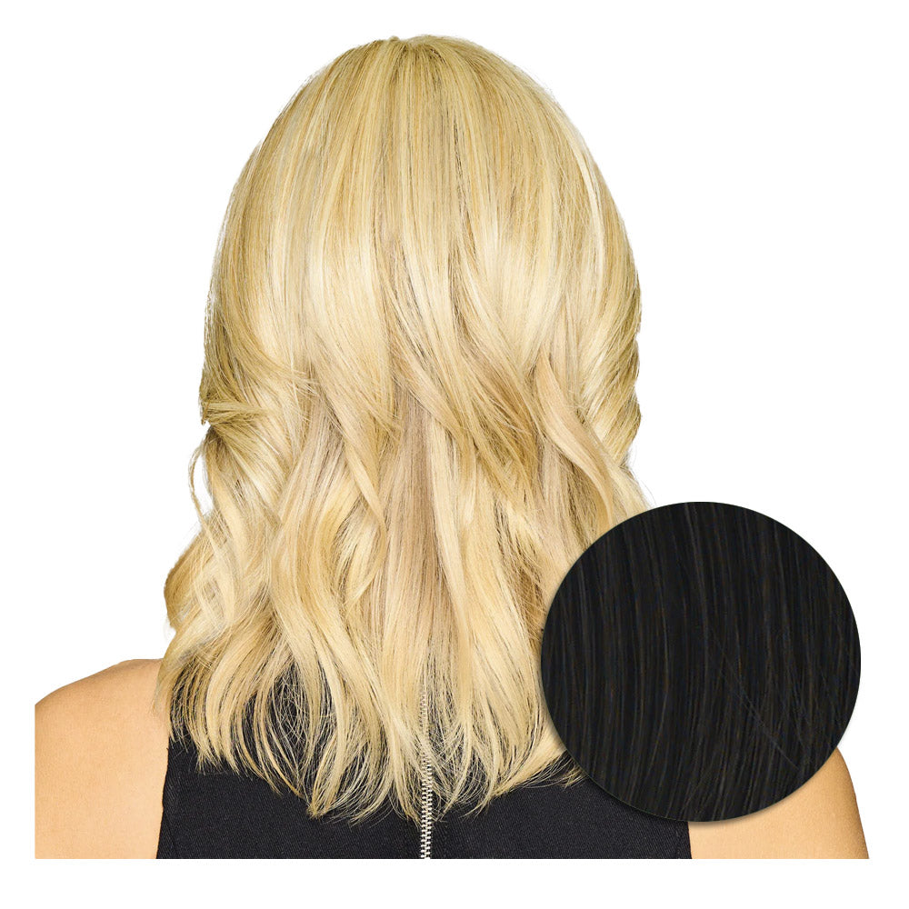 Hairdo Topper Stylish Wave  R2  Nero - toupet con onde