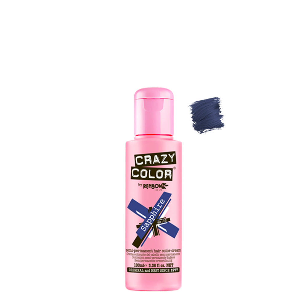 Crazy Color Sapphire no 72, 100ml - crema colorante zaffiro