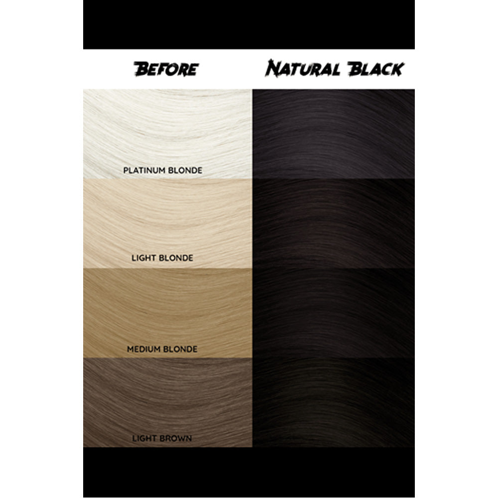 Crazy Color Natural Black no 032, 100ml - crema colorante nero naturale