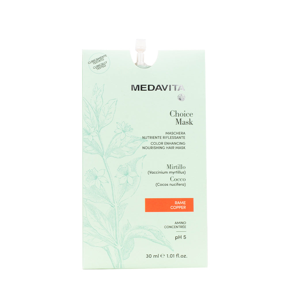Medavita Lunghezze Choice Mask Copper 30ml  -maschera nutriente riflessante rame
