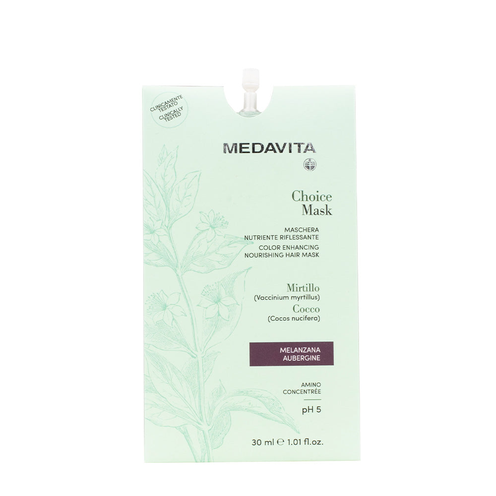 Medavita Lunghezze Choice Mask Aubergine 30ml  - maschera nutriente riflessante