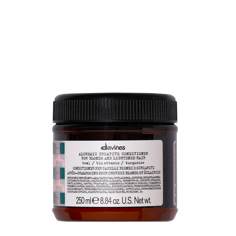 Davines Alchemic Creative Conditioner Teal 250ml - balsamo colorato blu ottanio