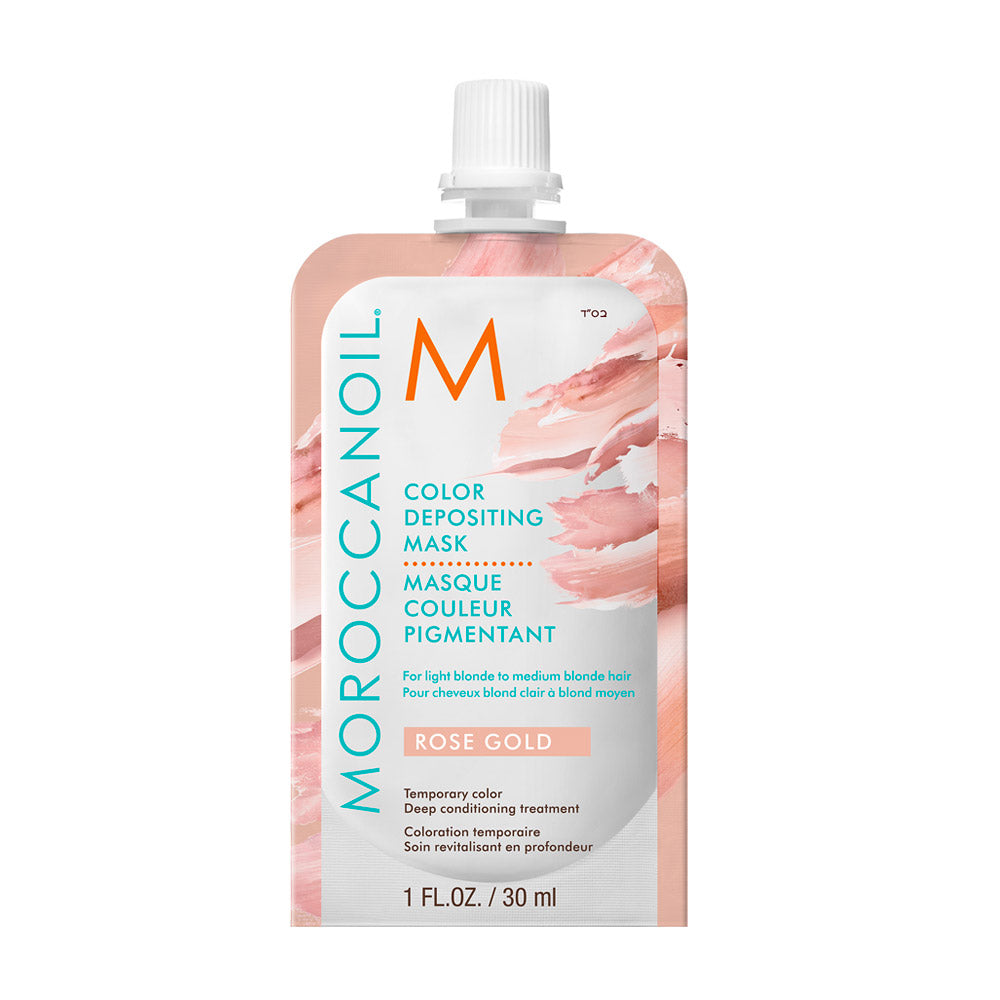 Moroccanoil Color Depositing Mask Rose Gold 30ml - maschera colorata oro rosa