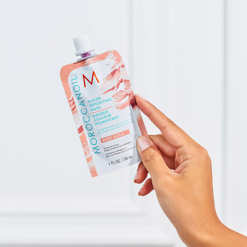 Moroccanoil Color Depositing Mask Rose Gold 30ml - maschera colorata oro rosa
