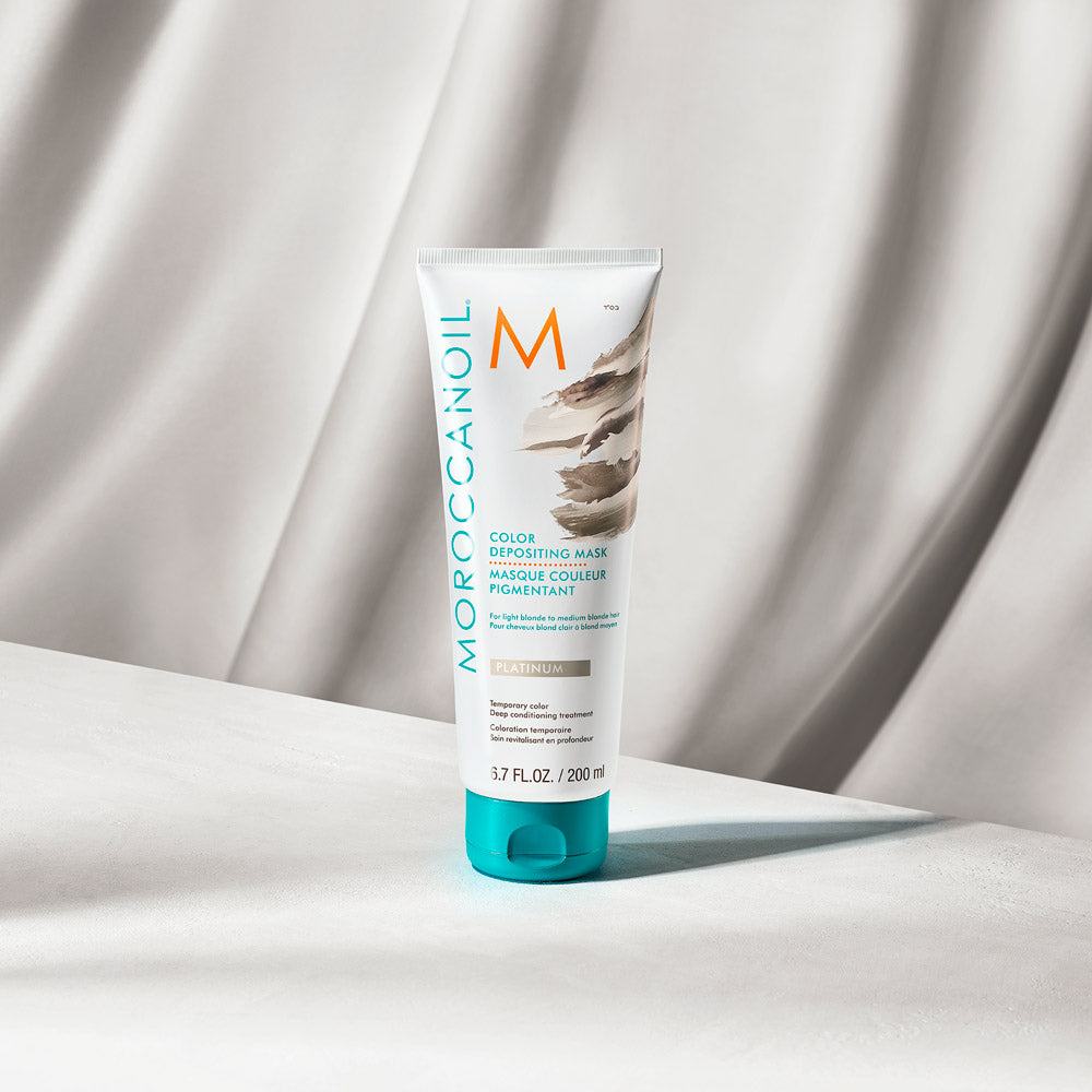 Moroccanoil Color Depositing Mask Platinum 200ml - maschera colorata platino