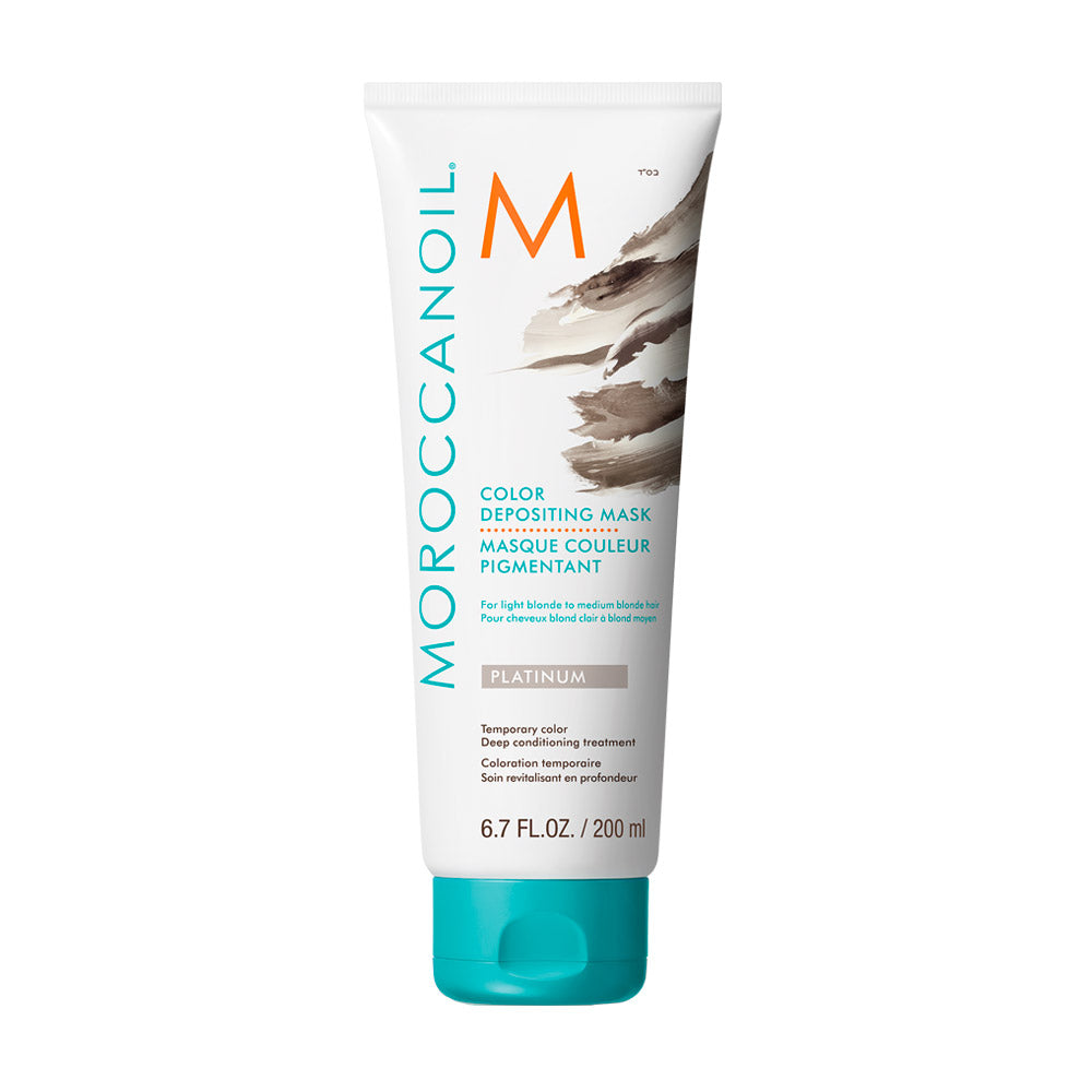 Moroccanoil Color Depositing Mask Platinum 200ml - maschera colorata platino