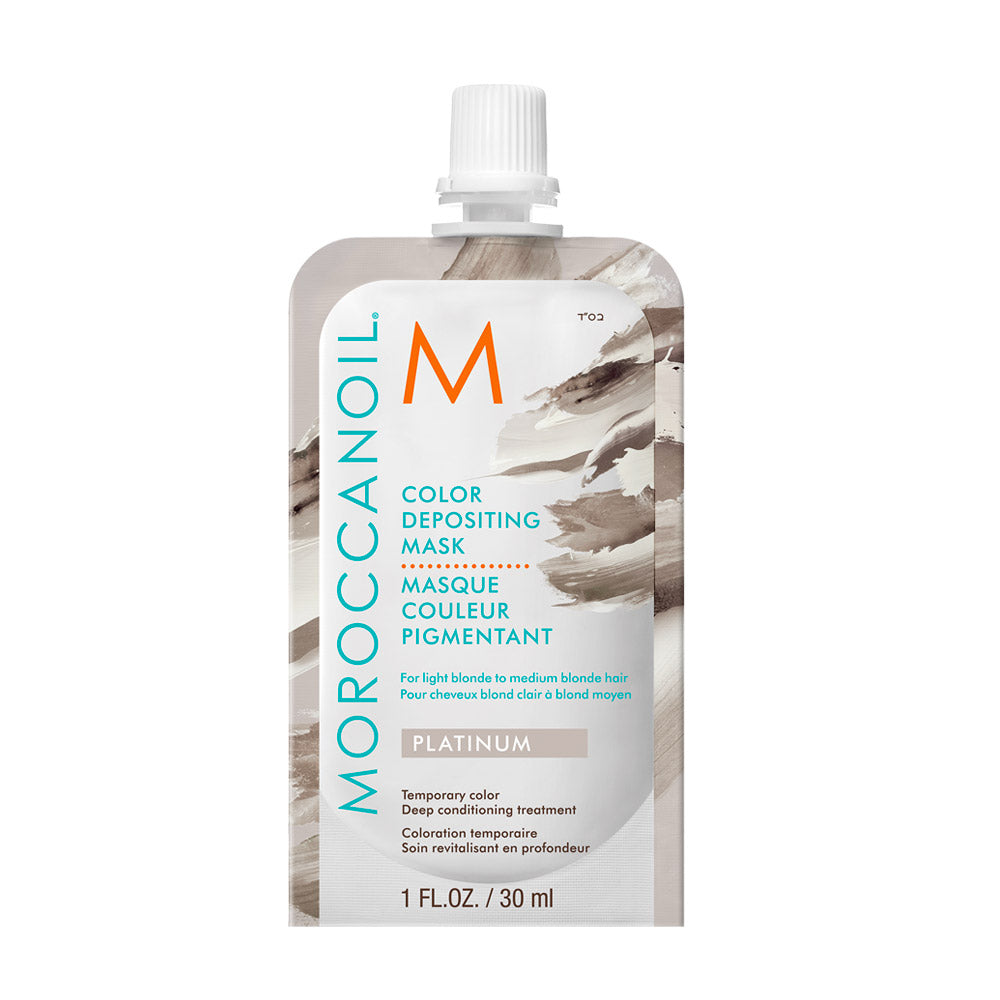 Moroccanoil Color Depositing Mask Platinum 30ml - maschera colorata platino