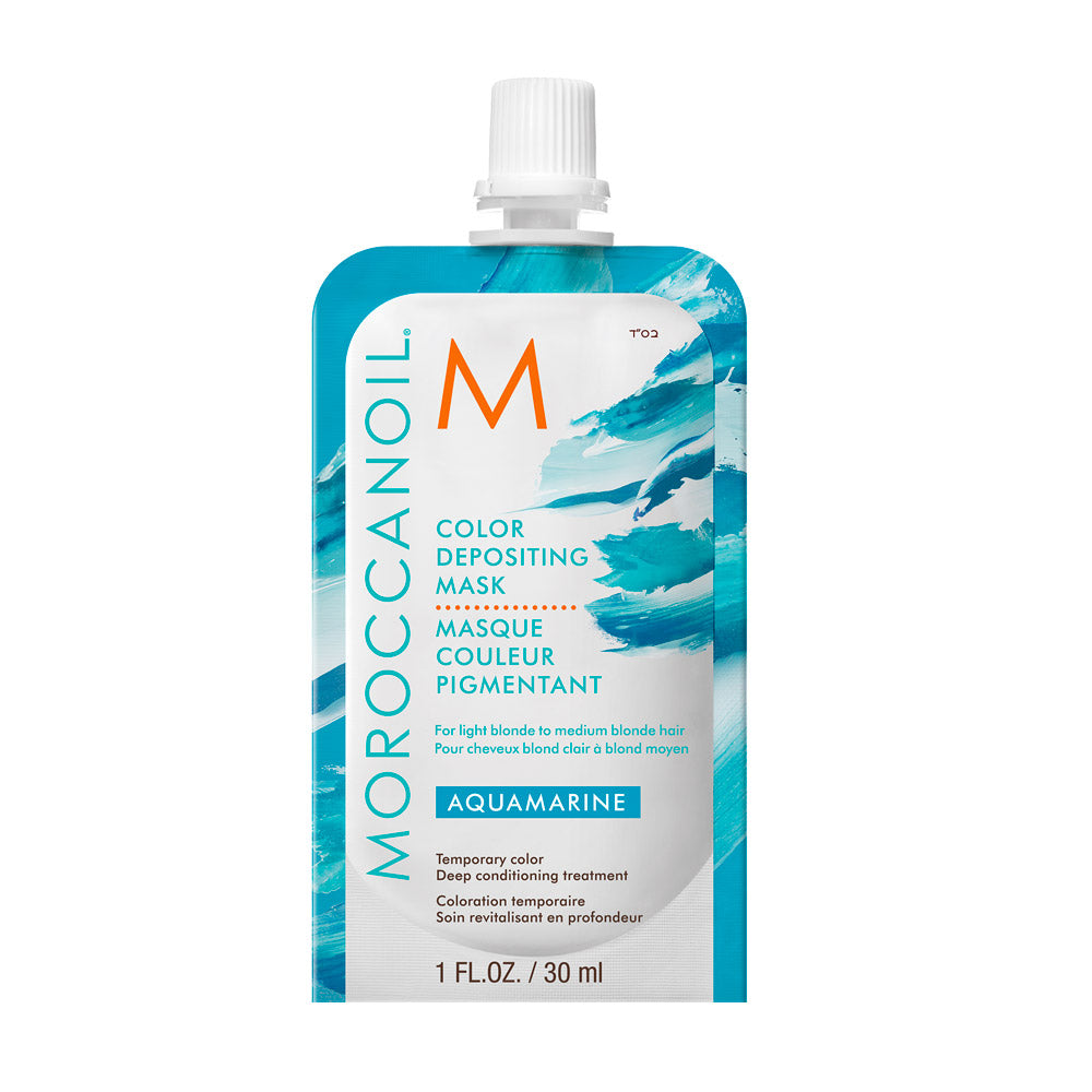 Moroccanoil Color Deposit Mask Aquamarine 30ml - maschera colorata acquamarina