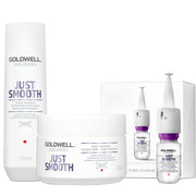 Goldwell Taming Shampoo 250ml Maschera 200ml e Siero Anticrespo 12x18ml