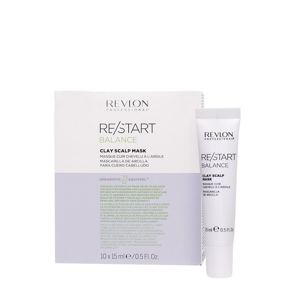 Revlon Restart Balance Clay Scalp Mask 10x15ml -  maschera purificante per cute