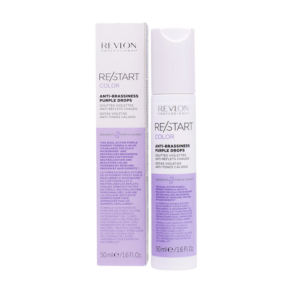 Revlon Restart Color Anti-Brassiness Purple Drops 50ml - siero antigiallo