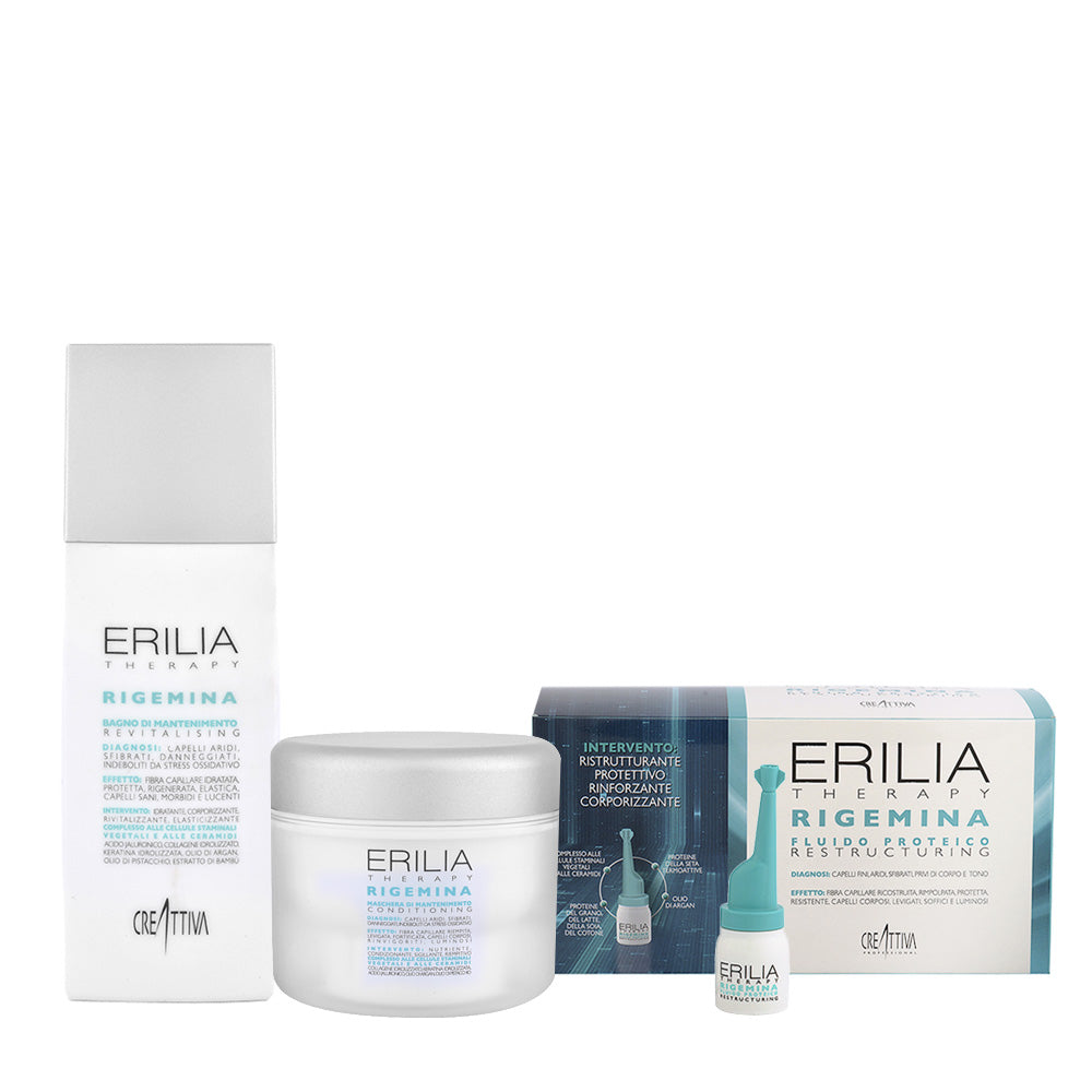 Creattiva Erilia Ristrutturante Shampoo 250ml Maschera 200ml Fiale 10x5ml