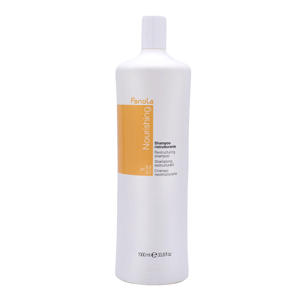 Fanola Nourishing Shampoo Ristrutturante 1000ml - shampoo capelli danneggiati