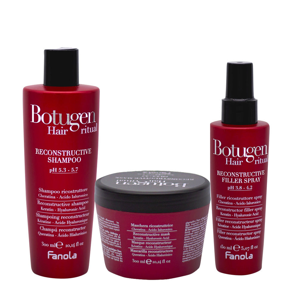 Fanola Botugen Ristrutturante Shampoo 300ml Maschera 300ml Spray 150ml